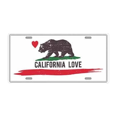 Ceduľa značka California Love