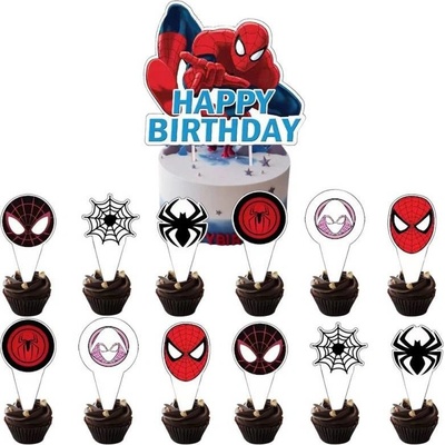 Zápich do dortu a muffinů Spiderman Cakesicq
