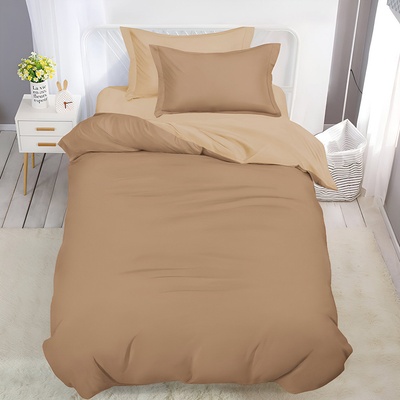 EmonaMall Двулицево спално бельо с ластик (размер за приста) EmonaMall, 4 части - Модел S18561 (S18561-1000h2-SE-14)