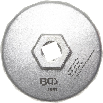 BGS technic Hlavice na povolování olejových filtrů 74 mm 14-ti hranný BGS 1041