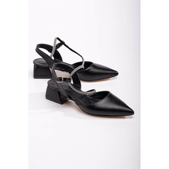 Moda Trend Дамски сандали с ток - Черни #370788 (370788_Черно)