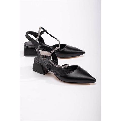 Moda Trend Дамски сандали с ток - Черни #370788 (370788_Черно)