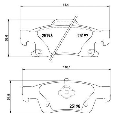 Sada brzdových destiček, kotoučová brzda BREMBO P 37 016 – Hledejceny.cz