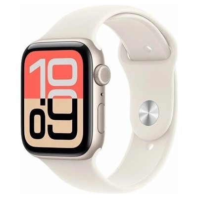 Apple Watch SE 3 GPS 40mm Starlight Aluminium Case with Sand Sport Band - M/L MJKW4MP/A