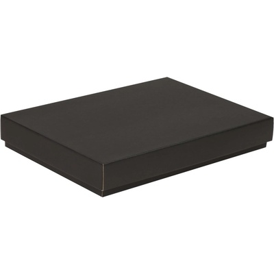 Dárková krabička s víkem 350x250x50 mm, černá