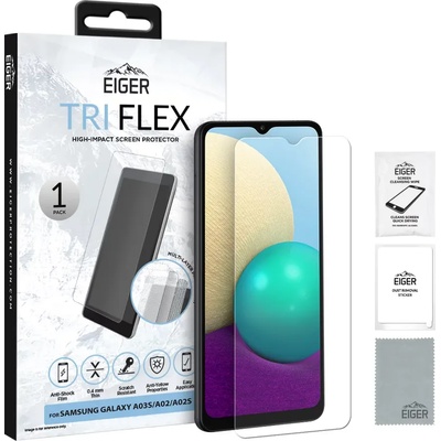 Eiger Eiger Tri Flex High-Impact Film Screen Protector (2 Pack) for Samsung Galaxy A02/A02s (EGSP00749)