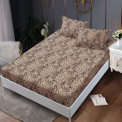 Долен чаршаф с ластик и две калъфки (за матрак 140x200) EmonaMall, 3 части - Модел S18276 (S18276-4444c8)