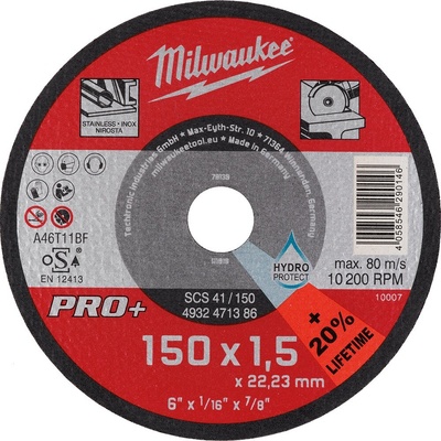 Milwaukee Rezný kotúč 150 x 1,5 mm 4932471386