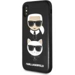 KARL LAGERFELD Гръб Karl Lagerfeld Karl and Choupette Hard Case - Черен за iPhone X / XS