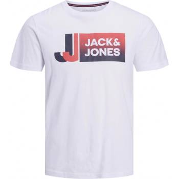 Jack&Jones pánské triko JCOLOGAN Standard Fit 12228078 White