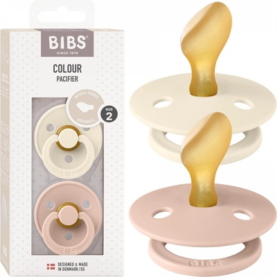 Bibs Colour anatomické cumlíky kaučuk 2ks Ivory Blush
