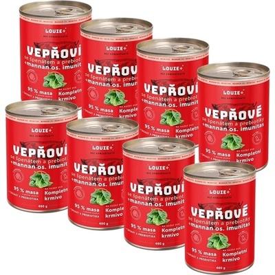 Louie bravčové so špenátom a prebiotikami 8 x 400 g
