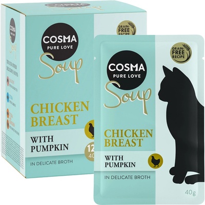 Cosma Soup Kuřecí prsa s dýní 12 x 40 g