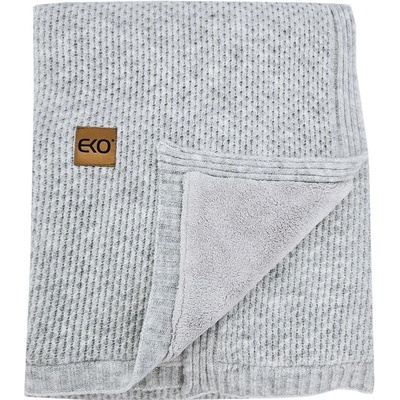 EKO pletená deka s podšívkou Grey