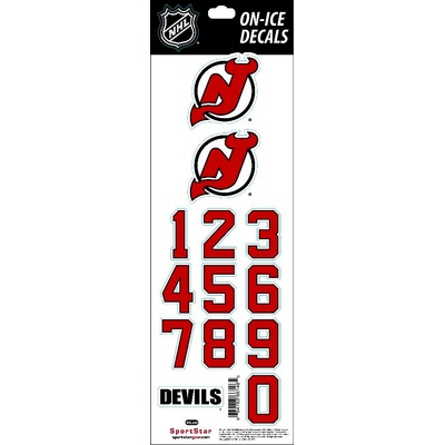 Sportstape ALL IN ONE HELMET DECALS - NEW JERSEY DEVILS