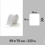 Niimbot A2A28228501, 60x70mm, 110 бр. , бели самозалепващи етикети (A2A28228501)