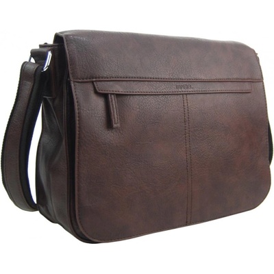 Mahel pánská Crossbody brašna tmavě hnědá