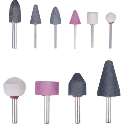 EXTOL CRAFT brusky rotační, sada 10ks, stopka 3 a 6mm, 1822