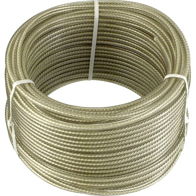 Connex Ocelové víceúčelové lanko 3 mm × 30 m, oplastované