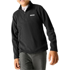 Regatta Детско поларено яке Regatta Kids' Hot Shot II Half Zip Fleece Fleece jacket - Black / Black - размер 7-8 Years (703-7905-0113)