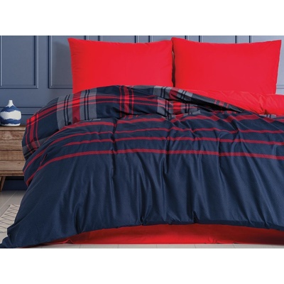 Cottonbox Mascuiline obliečky 100% bavlna renforcé Abel Red 140x200 70x90