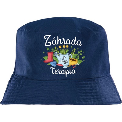 Fajntričko Klobúk s potlačou Záhrada je moja terapia