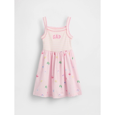 GAP Baby šaty s logom Ružová