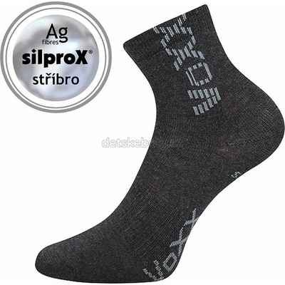 Voxx Detské športové ponožky Adventurik tmavo šedá melé
