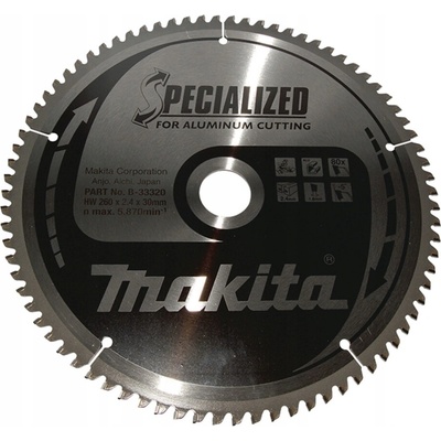 Makita B-33320 Řezný kotouč SPECIALIZED 260x30mm 80Z