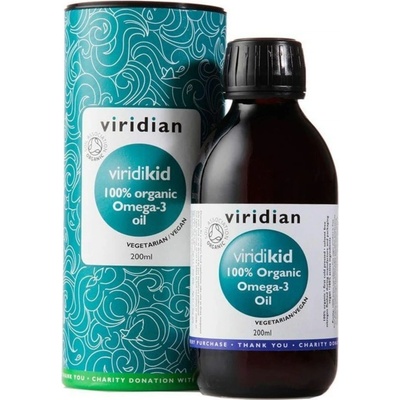 Viridian nutrition Viridikid Omega 3 Oil 200 ml Organic pro děti