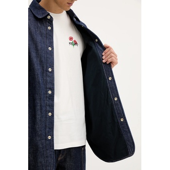 KENZO Риза Kenzo в тъмносиньо със свободна кройка с класическа яка FF65DC5066E1 (FF65DC5066E1)