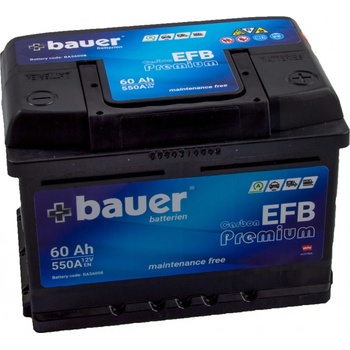 Bauer Carbon EFB 12V 60Ah 550A BA56008