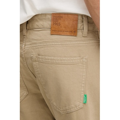 Benetton прав панталон мъжки от памук (4U32UE01W)