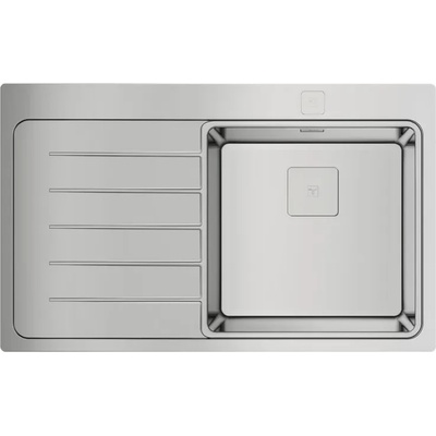 Teka Zenit RS15 1C 1E ЛЯВА М. 1015. А. Л, Иноксова мивка за вграждане, гладка, ляв отцедник, авт. клапан (М.1015.А.Л)