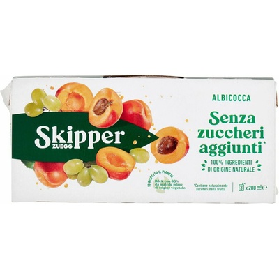 Skipper marhuľový džús bez cukru 3 x 200 ml