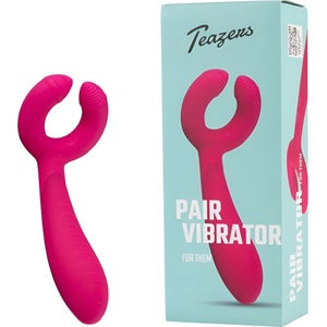 EasyToys Couple - вибратор за двойки - акумулаторен, водоустойчив - розов