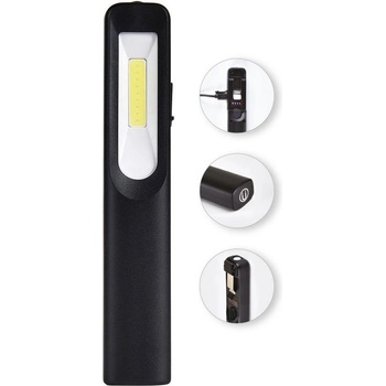 Commel Работна преносима LED лампа 3W+3W COB 250lm с батерия 3.7V 1200 mAh USB (C401-020)