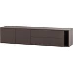 vtwonen Тъмнокафява маса за телевизор от масивен бор 200x45x44 cm Settle Down - vtwonen (400521-MI)