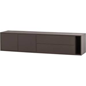 vtwonen Тъмнокафява маса за телевизор от масивен бор 200x45x44 cm Settle Down - vtwonen (400521-MI)