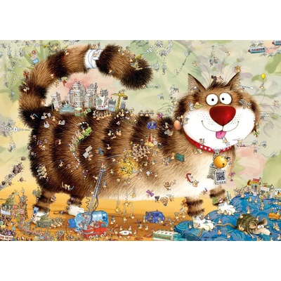 Heye - Puzzle Degano: At The Cat - 1 000 piese