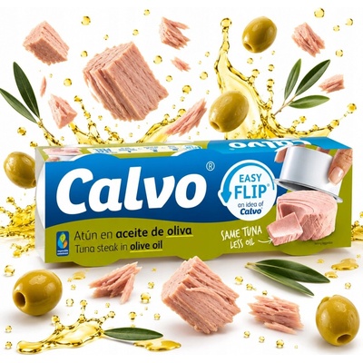 Calvo Tuňák v olivovém oleji 3 x 65 g