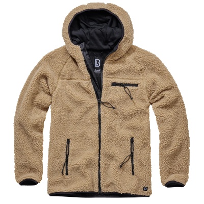 Brandit Мъжко пухкаво яке в цвят камел Brandit Teddyfleece Worker BW-5024-70 - Камел, размер XXL