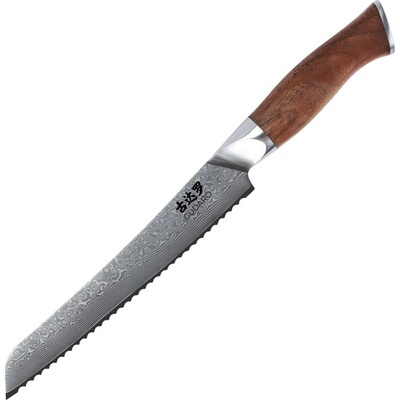 Gudaro - Damaškový kuchynský nôž TAKUMI 8", 67 vrstiev ocele, dĺžka 20 cm, orech GD1003-E
