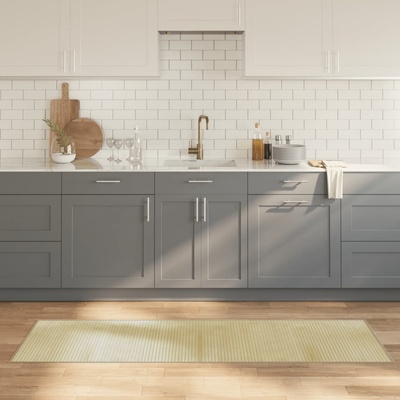 vidaXL Килим, правоъгълен, натурален, 60x200 см, бамбук (376837)