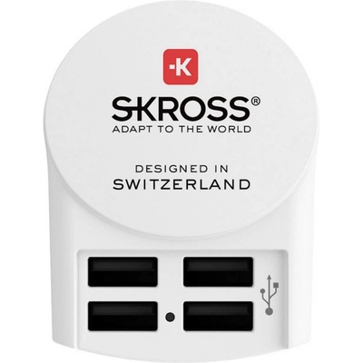 Skross Euro USB nabíjací adaptér, 4800mA, 4x USB výstup, DC26