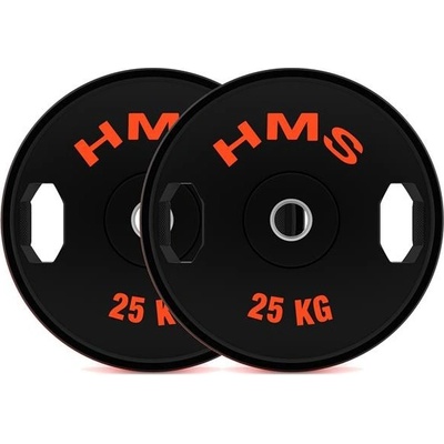 HMS TOG25 Sada pogumovaných olympijských kotoučů 50 mm 2 x 25 kg