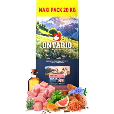 Ontario Puppy Large Chicken & Sweet Potatoes 20 kg