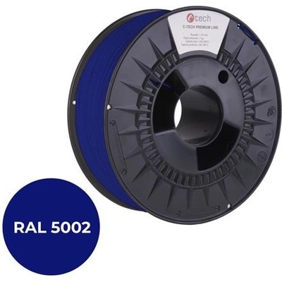 C-Tech Premium Line PLA, ultramarínová, RAL5002, 1,75mm, 1kg