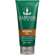 Clubman Barva na vlasy a vousy Pinaud Brown gel hnědá 89 ml