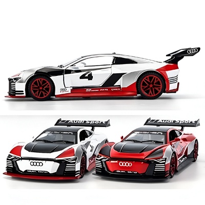Метална кола AUDI R8 мащаб 1: 32 със светлини и звуци, Pull back-механизъм М310